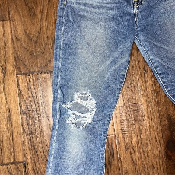 7 for all Mankind Gwenevere Distressed Ankle Jean - Picture 3 of 6